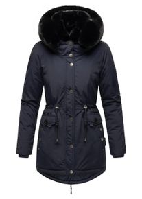 Wintermantel Navahoo "Wintermantel Sweety Deluxe", Damen, Gr. S, blau, Obermaterial: 60% Baumwolle CO. 40% Nylon NY. Obermaterial: Futter: 100% Polyester PES. 100% Polyester PES., M&auml;ntel Wintermantel