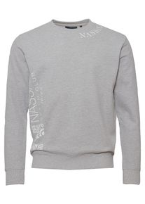 Sweatshirt NASSAU BEACH "Sweatshirt NB231043", Herren, Gr. XL, grau (grau melange), Obermaterial: 100% Baumwolle CO., Sweatshirts Sweatshirt