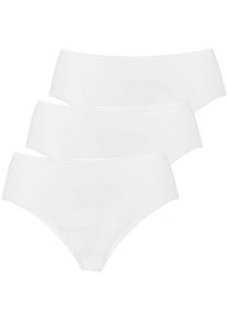H&uuml;ftslip Nina von C. "3er Pack Damen H&uuml;ftslip Daily", Damen, Gr. 40, wei&szlig;, Obermaterial: 100% Baumwolle CO., Unterhosen H&uuml;ftslip