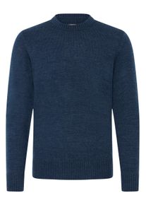 Strickfleece-Pullover Blend "Strickpullover BHRyke", Herren, Gr. L, blau (marineblaus), Obermaterial: 100% Polyacryl PAN., Pullover Strickfleece-Pullover