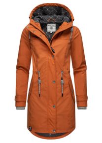 Regenmantel PEAK TIME "Regenjacke L60042", Damen, Gr. 5XL, braun (bombay braun22), Obermaterial: 100% Polyurethan PU. Obermaterial: Futter: 100% Polyester PES. 100% Polyester PES., M&auml;ntel Regenmantel