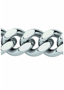 Adelia&acute;s Edelstahlarmband ADELIA&acute;S "Edelstahl Flach Panzer Armband 19 cm &Oslash; 6,4 mm" Gr. 19, silber, Armb&auml;nder, Damen, Silber 925 (Sterlingsilber), Edelstahlarmband