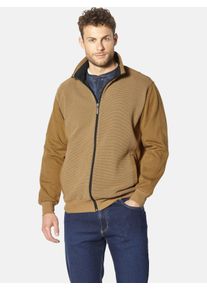 Sweatjacke Babista "Sweatjacke TOMESTELLI", Herren, Gr. XL, gelb (dunkelgelb), Obermaterial: 60% Baumwolle CO. 37% Polyester COOLMAX PES(Coolmax). 3% Elasthan EL., normal, ohne Ausschnitt, Sweatjacken Sweatjacke