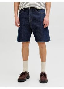 Jack & Jones Jeansshorts JACK & JONES "JJITONY JJORIGINAL SHORTS AM 460 SN", Damen, Gr. L, N-Gr, blau denim pack:rinsed, Denim/Jeans, Obermaterial: 98% Baumwolle, 2% Elasthan, unifarben, relaxed fit kniefrei, Jeans Jeansshorts, Baumwollmischung, relaxed fit