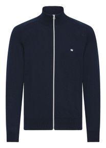 Strickjacke Kronstadt "Trainingsjacke KSEmil", Herren, Gr. M, blau (sky captain), Obermaterial: 100% Baumwolle CO., Strickjacken Strickjacke