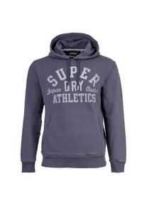 Sweatshirt Superdry "Sweatshirt Athletic Essential Hoodie", Herren, Gr. M, grau (dunkelgrau), Obermaterial: 80% Baumwolle CO. 20% Polyester PES., Sweatshirts Sweatshirt
