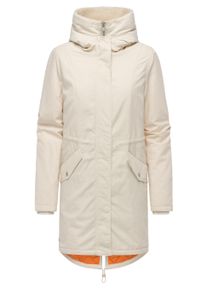 Kurzmantel Ragwear "Wintermantel Coogle YOUMODO", Damen, Gr. L, beige (ecru), Obermaterial: 68% Baumwolle CO. 32% Nylon NY. Obermaterial: Futter: 100% Polyester PES. 100% Polyester PES., M&auml;ntel Kurzmantel