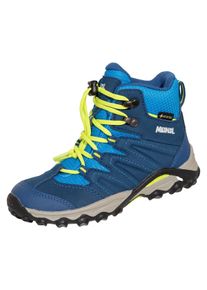 Wanderschuh Meindl "Meindl Arigo Junior Mid GORE-TEX", Jungen, Gr. 31, Normalschaft, blau, Mesh, Schuhe Wanderschuh, GORE-TEX &ndash; Winddicht, wasserdicht und atmungsaktiv