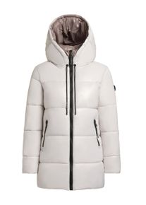 Kurzmantel Khujo "Steppmantel Grana-YM", Damen, Gr. XL, wei&szlig; (flash wei&szlig;), Obermaterial: 100% Nylon NY. Obermaterial: Futter: 100% Nylon NY. 100% Polyester PES., M&auml;ntel Kurzmantel