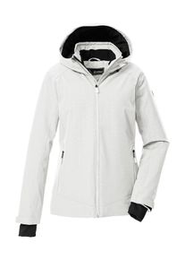 Skijacke Killtec "KSW 33 WMN SKI JCKT", Damen, Gr. 42, wei&szlig; (naturwei&szlig;), Obermaterial: 100% Polyester;Futter: 100% Polyester;F&uuml;llung: 100% Polyester, Jacken Skijacke, Damen Skijacke: wasserdicht, atmungsaktiv, viele Taschen