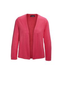Strickjacke GOLDNER "Wunderbar leichter Strick-Bolero", Damen, Gr. 48, rosa (pink), Obermaterial: 100% Viskose CV., figurumspielend, Tubular, Strickjacken Strickjacke, perfekt &uuml;ber Kleider