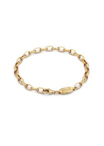 Armkette HAZE & GLORY "Armband Ankerkette Palme Basic 925 Silber" Gr. 23, gold, Armb&auml;nder, Herren, 23, Silber 925 (Sterlingsilber), Armkette