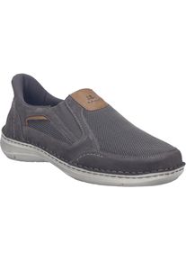 Slipper Josef Seibel "New Anvers 25, asphalt-kombi", Herren, Gr. 39, grau (asphalt, kombi), Obermaterial: 80% Rindsleder Leather cow. 20% Textilmaterial TEXMAT., Schuhe Slipper