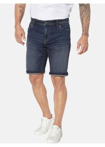 Bermudas Jan Vanderstorm "Jeansbermuda BROLLE", Herren, Gr. 74, N-Gr, blau, Obermaterial: 99% Baumwolle CO. 1% Elasthan EL., Hosen Bermudas