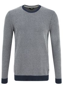 !Solid Strickfleece-Pullover SOLID "Strickpullover SDDumon", Herren, Gr. L, blau (insignia blau), Obermaterial: 100% Baumwolle CO., Pullover Strickfleece-Pullover