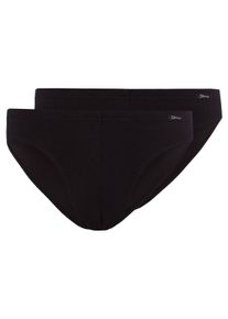 Slip Skiny "Slip 2er Pack", Herren, Gr. S, schwarz, Obermaterial: 95% Baumwolle CO. 5% Elasthan EL., Unterhosen Slip