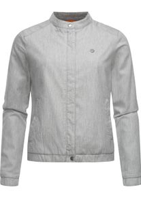 Kurzjacke Ragwear "Kurzjacke Malawi Denim", Damen, Gr. XL, grau (light grau), Obermaterial: 60% Baumwolle CO. 40% Viskose CV. Obermaterial: Futter: 100% Polyester PES., Jacken Kurzjacke