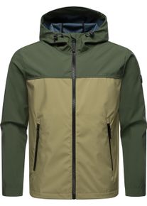 Softshelljacke Ragwear "Softshelljacke Shellwie Block", Herren, Gr. M, gr&uuml;n (schwarz olive), Obermaterial: 100% Polyester PES. Obermaterial: Futter: 100% Polyester PES., Jacken Softshelljacke