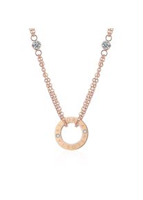 Edelstahlkette AILORIA "Halskette APOLLINE", Damen, gold (ros&eacute;gold), Halsketten Edelstahlkette