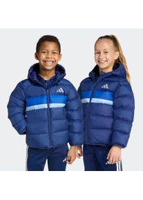 Steppjacke adidas Sportswear "Steppjacke KINDER", Damen, Gr. 122, dunkelblau, royal blau, glow blau, Obermaterial: 100% Polyester. Wattierung: 100% Polyester, Jacken Steppjacke