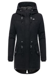 Wintermantel Ragwear "Wintermantel Ellba Coat A YOUMODO", Damen, Gr. S, schwarz, Obermaterial: 100% Polyester PES. Obermaterial: Futter: 100% Polyester PES. 100% Polyester PES., M&auml;ntel Wintermantel