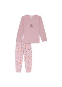 Schlafanzug Schiesser "Pyjama Kids Nightwear", M&auml;dchen, Gr. 104, pink (rosa), Obermaterial: 100% Baumwolle CO., Homewear-Sets Schlafanzug