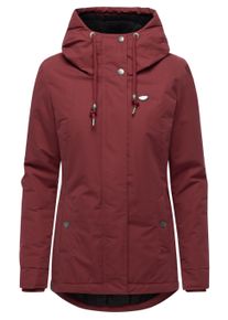 Kurzmantel Ragwear "Kurzmantel Alvena YOUMODO", Damen, Gr. XL, rot (wine rot), Obermaterial: 100% Polyester PES. Obermaterial: Futter: 100% Polyester PES. 100% Polyester PES., M&auml;ntel Kurzmantel