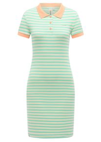 A-Linien-Kleid Ragwear "A-Linien-Kleid Colaro Stripes Dress YOUMODO", Damen, Gr. XS, N-Gr, gr&uuml;n (lagoon gr&uuml;n), Obermaterial: 95% Baumwolle CO. 5% Elasthan EL., Kleider A-Linien-Kleid