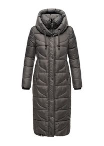 Steppmantel Navahoo "Steppmantel Waffelchen", Damen, Gr. L, grau (anthrazit), Obermaterial: 100% Polyester PES. Obermaterial: Futter: 100% Polyester PES. 100% Polyester PES., M&auml;ntel Steppmantel