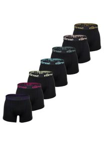Boxershorts Ellesse "Boxershort YEMA 7 Pack Boxer Shorts 7er Pack", Herren, Gr. S, bunt (schwarz, mulit3), Obermaterial: 95% Baumwolle CO. 5% Elasthan EL., Unterhosen Boxershorts