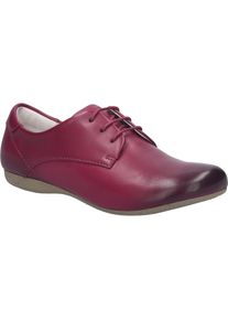 Schn&uuml;rschuh Josef Seibel "Fiona 84, berry", Damen, Gr. 42, rot (berry), Obermaterial: 100% Rindsleder Leather cow., Schuhe Schn&uuml;rschuh
