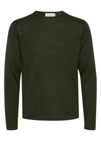 Strickfleece-Pullover Casual Friday "Strickpullover CFKent", Herren, Gr. XXL, gr&uuml;n (deep forest melange), Obermaterial: 50% Wolle WO. 50% Polyacryl PAN., Pullover Strickfleece-Pullover