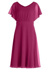 Cocktailkleid Vera Mont "Cocktailkleid kurzarm", Damen, Gr. 40, EURO, pink (sweet berry), 100% Polyester PES., Kleider Cocktailkleid