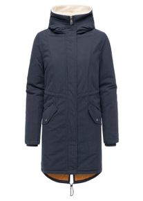 Kurzmantel Ragwear "Wintermantel Coogle YOUMODO", Damen, Gr. M, blau (navy), Obermaterial: 68% Baumwolle CO. 32% Nylon NY. Obermaterial: Futter: 100% Polyester PES. 100% Polyester PES., M&auml;ntel Kurzmantel