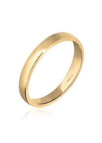 Silberring Elli Premium "Ring Ehering Trauring Partnerring Basic 375 Gelbgold" Gr. 54, gold, Fingerringe, Damen, 54, Gelbgold 375, Silberring