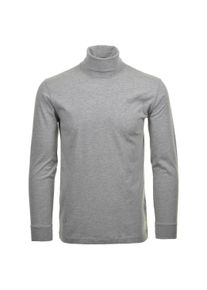 Sweatshirt Ragman "Longsleeve Langarm Basic Rollkragen Regular Fit", Herren, Gr. M, grau, Obermaterial: 100% Baumwolle CO., Sweatshirts Sweatshirt