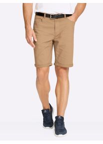 Bermudas Marco Donati, Herren, Gr. 50, Normalgr&ouml;&szlig;en, camel, 98% Baumwolle, 2% Elasthan, unifarben, Hosen Bermudas