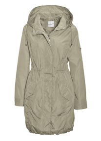 Kurzjacke GOLDNER "Trendiger leichter Regen Parka aus funktionalem Material", Damen, Gr. 46, beige (stein), Obermaterial: 100% Polyamid PA., normal, Sonstiges, Jacken Kurzjacke, Ohne