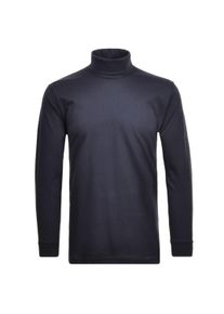 Sweatshirt Ragman "Longsleeve Langarm Basic Rollkragen Regular Fit", Herren, Gr. S, blau (dunkelblau), Obermaterial: 100% Baumwolle CO., Sweatshirts Sweatshirt