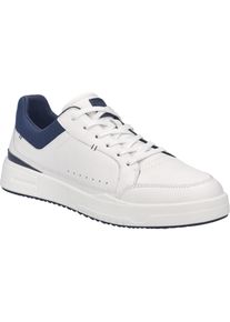 Sneaker Josef Seibel "Donovan 06, weiss-dunkelblau", Damen, Gr. 46, wei&szlig; (wei&szlig;, dunkelblau), Obermaterial: 80% Rindsleder Leather cow. 20% Textilmaterial TEXMAT., Schuhe Sneaker