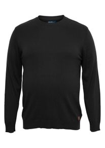 Strickfleece-Pullover Blend "Strickpullover BHBLars", Herren, Gr. 4XL, schwarz, Obermaterial: 50% Baumwolle CO. 50% Polyacryl PAN., Pullover Strickfleece-Pullover