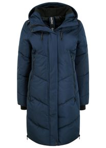 Kurzmantel oxmo "Kurzmantel OXJuna", Damen, Gr. XS, blau (insignia blau), Obermaterial: 100% Polyester PES., M&auml;ntel Kurzmantel