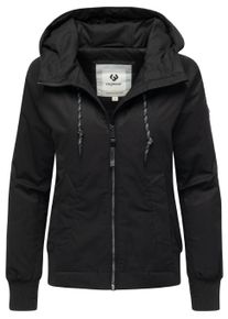 Outdoorjacke Ragwear "Outdoorjacke Lumie YOUMODO", Damen, Gr. XXL, schwarz, Obermaterial: 65% Polyester PES. 35% Baumwolle CO. Obermaterial: Futter: 100% Polyester PES. 100% Polyester PES., Jacken Outdoorjacke