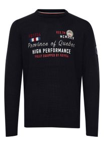 Strickfleece-Pullover FQ1924 "Strickpullover FQErlo", Herren, Gr. M, schwarz (schwarz beauty), Obermaterial: 50% Baumwolle CO. 50% Polyacryl PAN., Pullover Strickfleece-Pullover