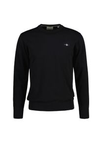 Sweater Gant "Strickpullover CLASSIC COTTON C-NECK", Herren, Gr. XXL, schwarz, Obermaterial: 100% Baumwolle CO., Sweatshirts Sweater