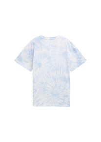T-Shirt Tom Tailor, Jungen, Gr. 128, blau (light blau), Jersey, Obermaterial: 100% Baumwolle, oversize, Rundhals, abgesteppt, Shirts T-Shirt, im Batik-Look