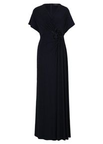 Abendkleid Vera Mont "Abendkleid im Glitzer-Look", Damen, Gr. 38, EURO, blau (dunkelblau, schwarz), 84% Polyamid PA. 9% Polyester PES. 7% Elasthan EL., Kleider Abendkleid