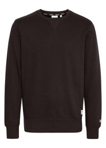 !Solid Rundhalspullover SOLID "Rundhalspullover SDCHAD", Herren, Gr. M, schwarz (true schwarz), Obermaterial: 65% Polyester PES. 35% Baumwolle CO., unifarben, Basic, normal, Rundhals, Pullover Rundhalspullover