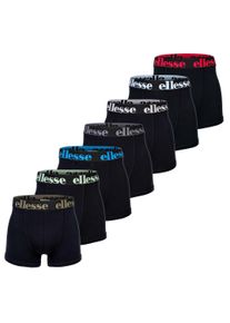 Boxershorts Ellesse "Boxershort YEMA 7 Pack Boxer Shorts 7er Pack", Herren, Gr. S, bunt (schwarz, bunt), Obermaterial: 95% Baumwolle CO. 5% Elasthan EL., Unterhosen Boxershorts