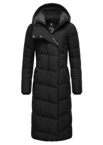 Wintermantel Ragwear "Wintermantel Pavla Long", Damen, Gr. XXL, schwarz, Obermaterial: 100% Polyester PES. Obermaterial: Futter: 100% Polyester PES. 100% Polyester PES., M&auml;ntel Wintermantel
